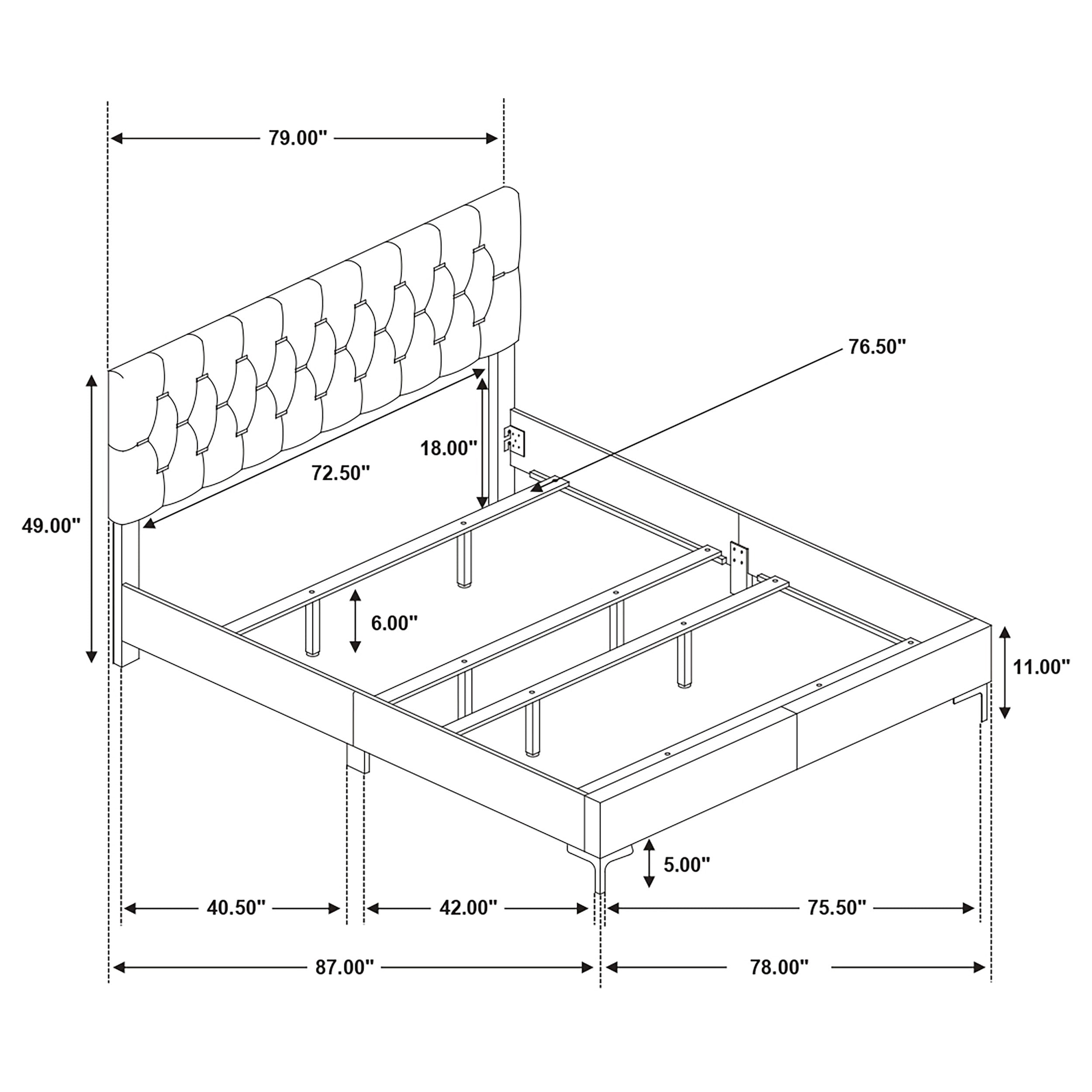 Kendall Modern Tufted Panel Bed