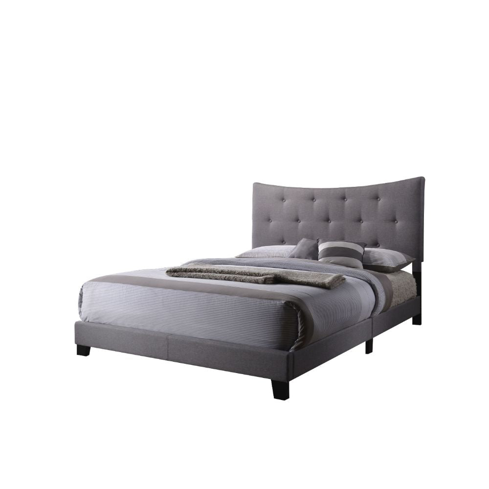 Deepali Stunning Padded Bed Queen Grey With Panel