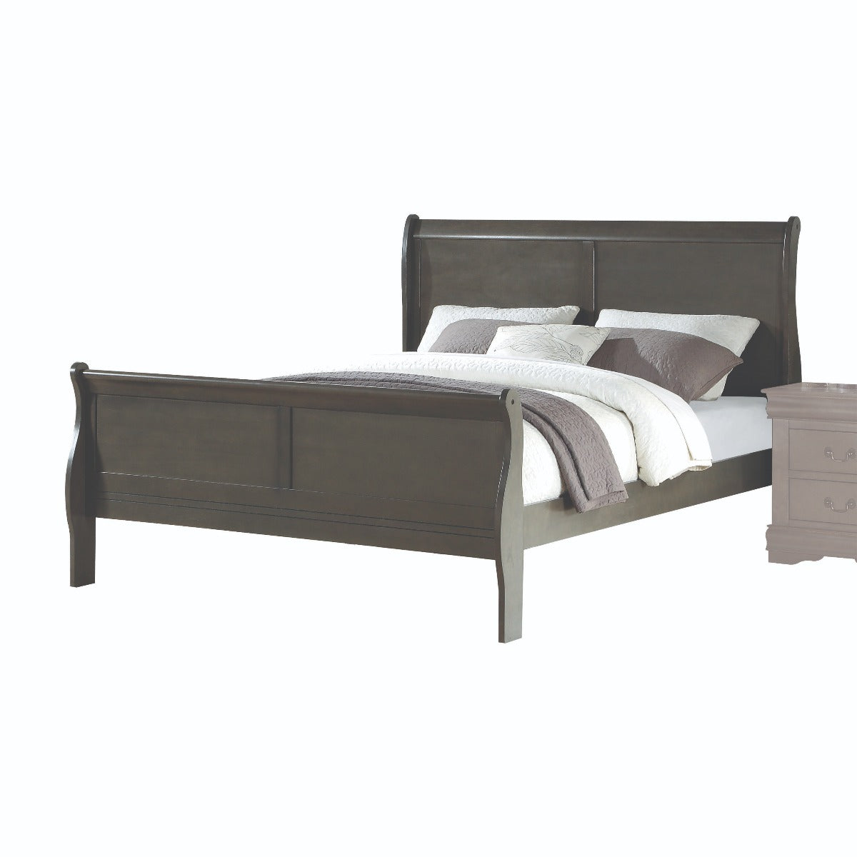 Kashtian The Dresden II Bedroom Collection Bed Eastern King Dark Gray Without Upholstered