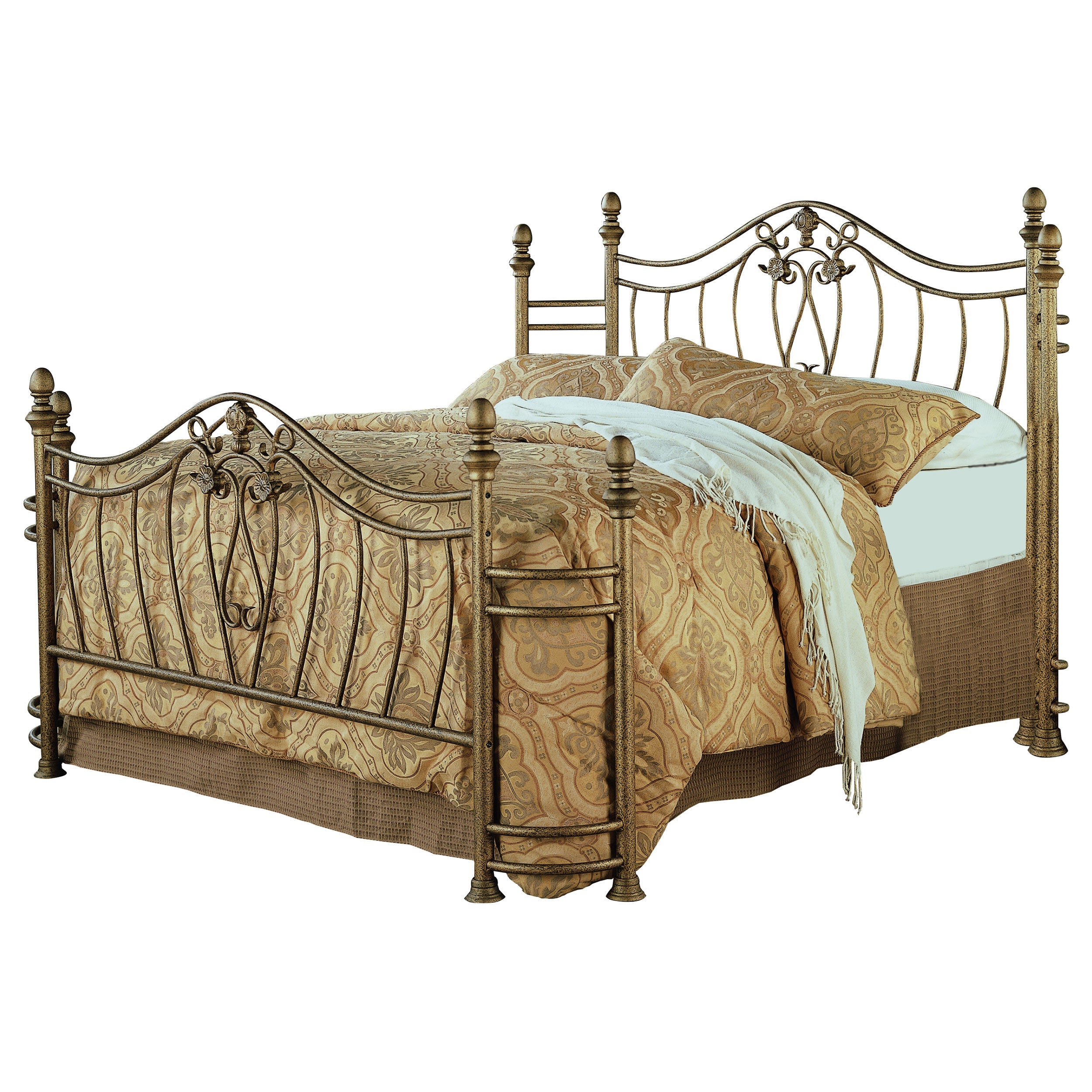 Sydney Bed Antique Brushed Gold Eastern King