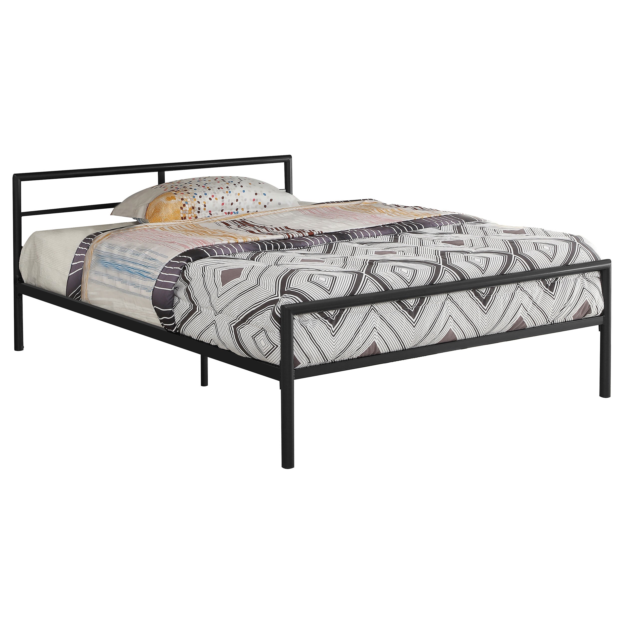 Fisher Contemporary Design Metal Bed Gunmetal Full