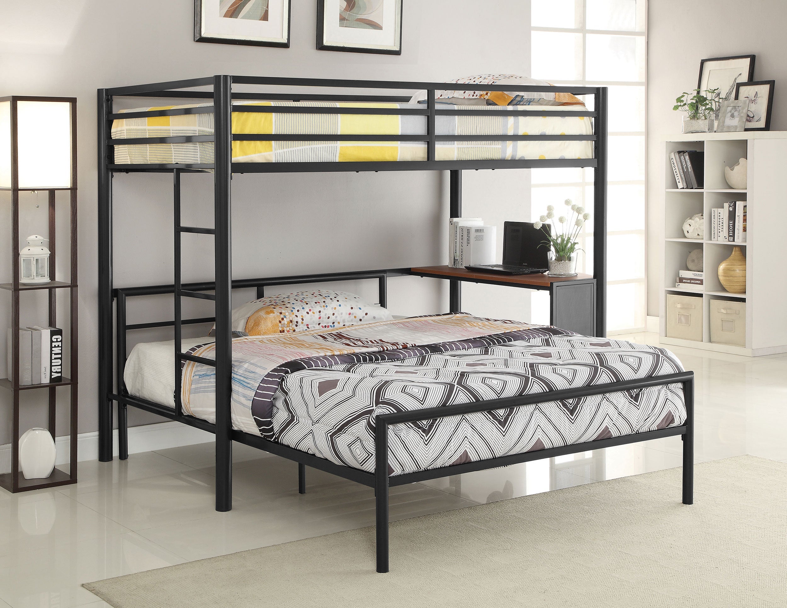 Fisher Contemporary Design Metal Bed Gunmetal