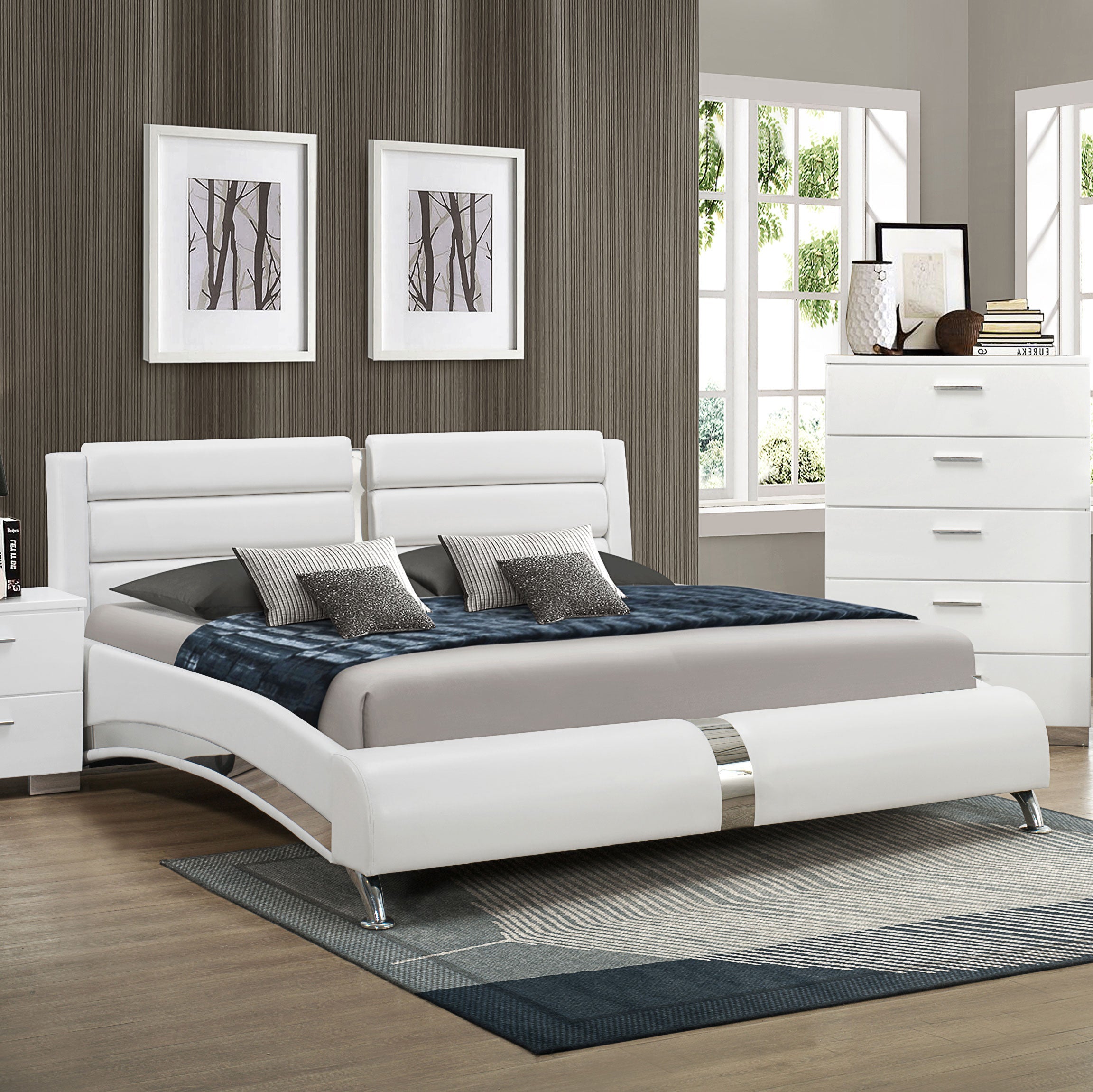 Jeremaine Stunningly Finished Upholstered Bed