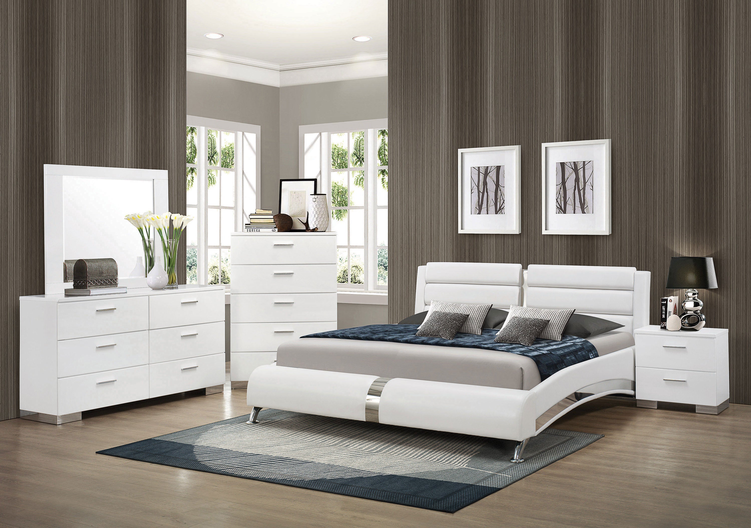 Jeremaine Stunningly Finished Upholstered Bed