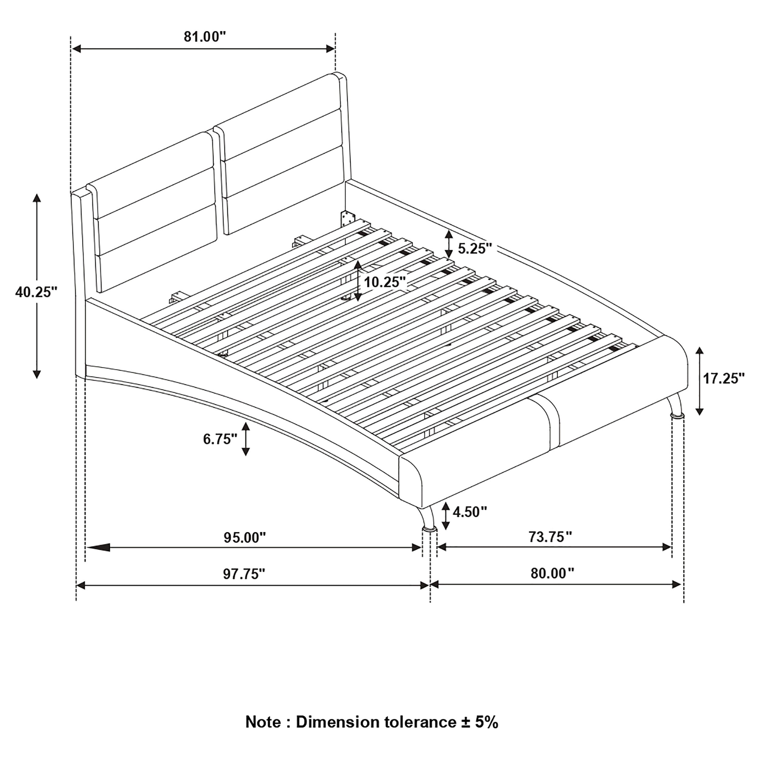 Jeremaine Stunningly Finished Upholstered Bed