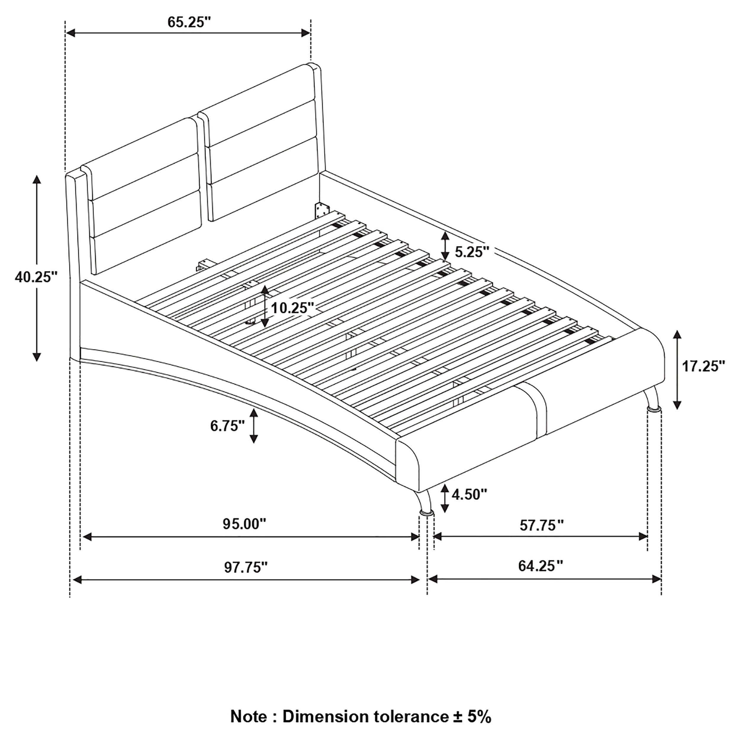 Jeremaine Stunningly Finished Upholstered Bed