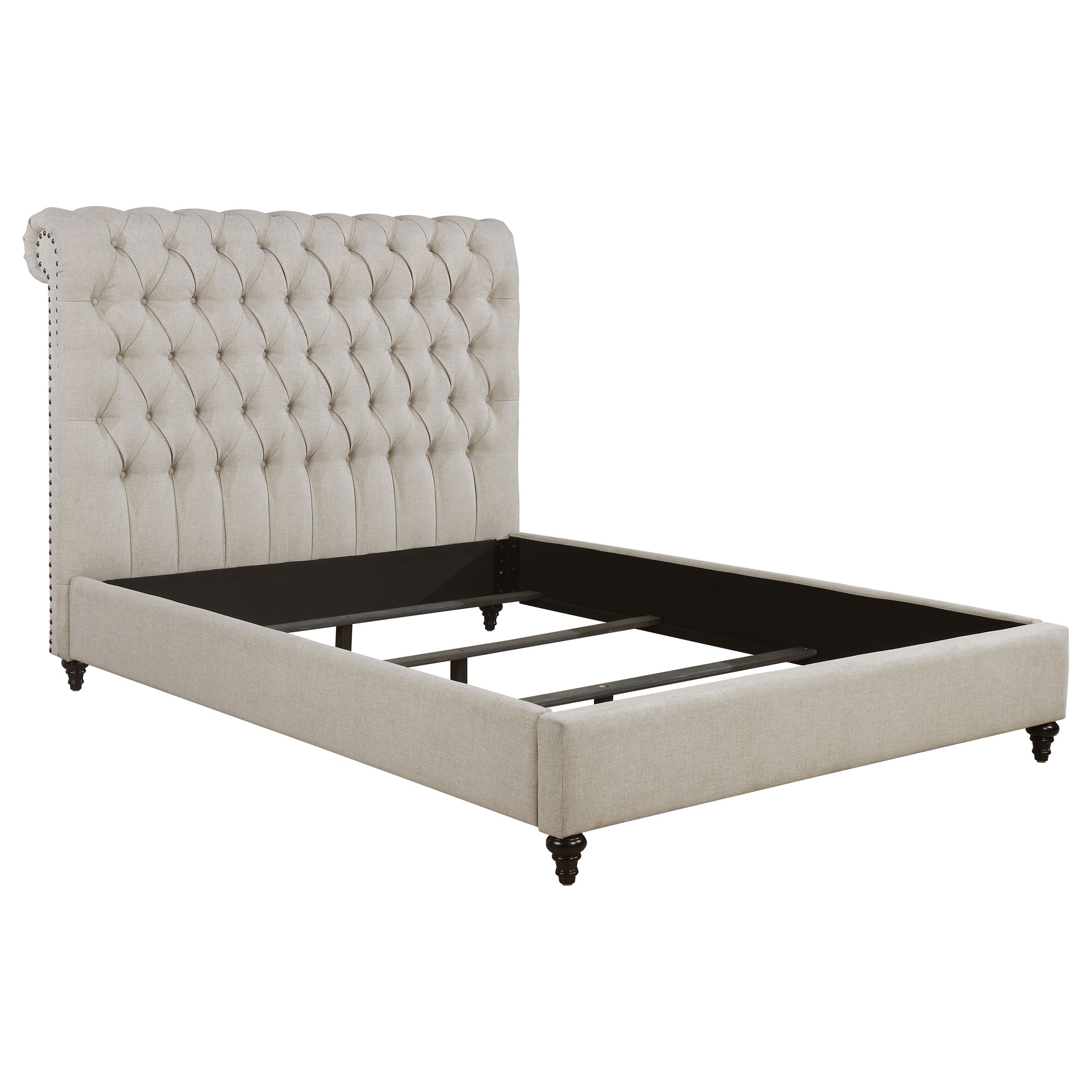 Devon ufted Upholstered Bed Beige Full