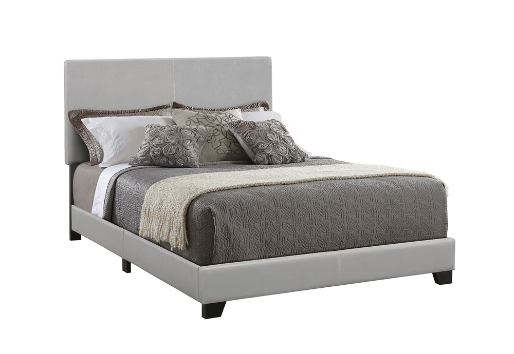 Dorian Sophisticated Neutral Hues Upholstered Bed Grey Full