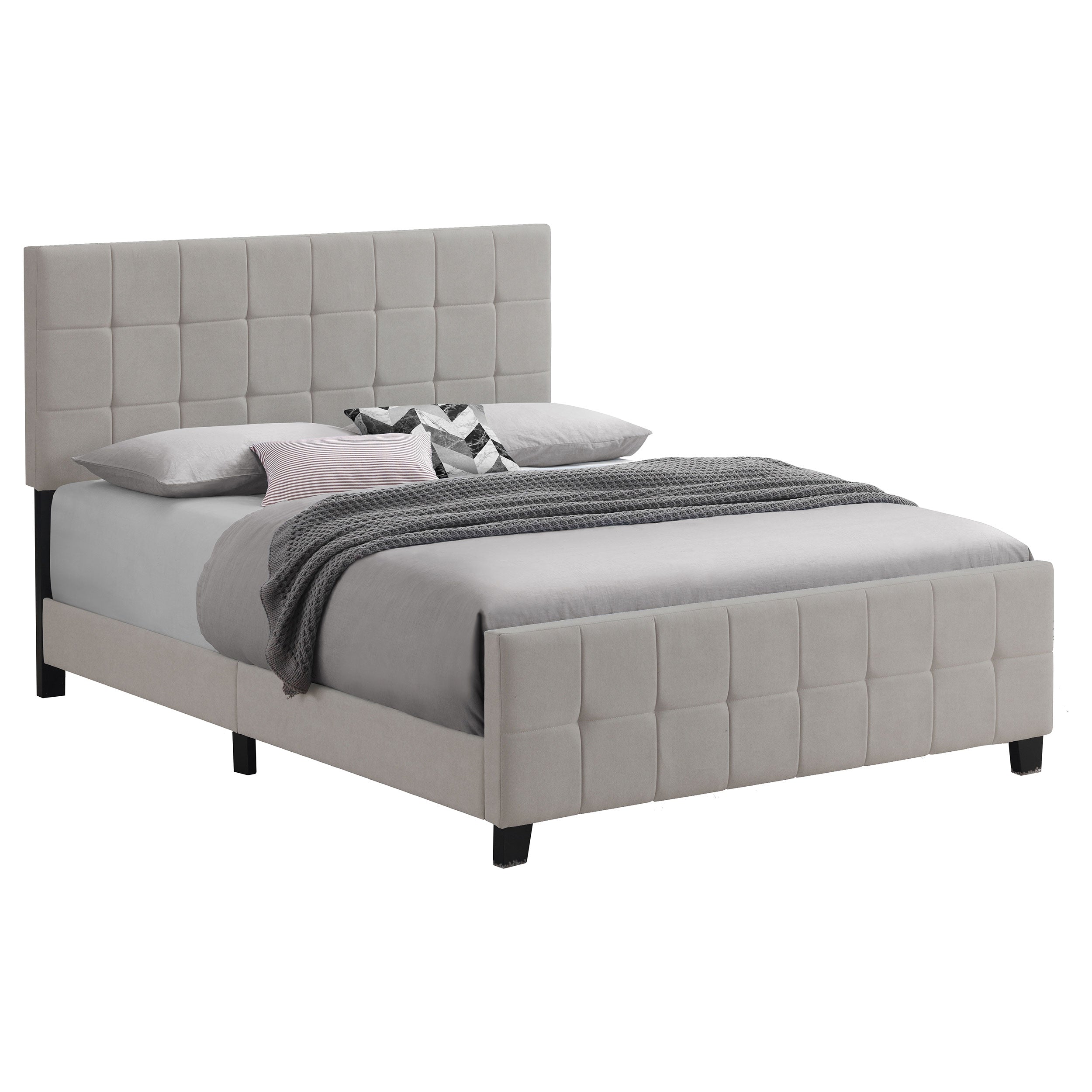 Fairfield Casual & Transitional Look Upholstered Panel Bed