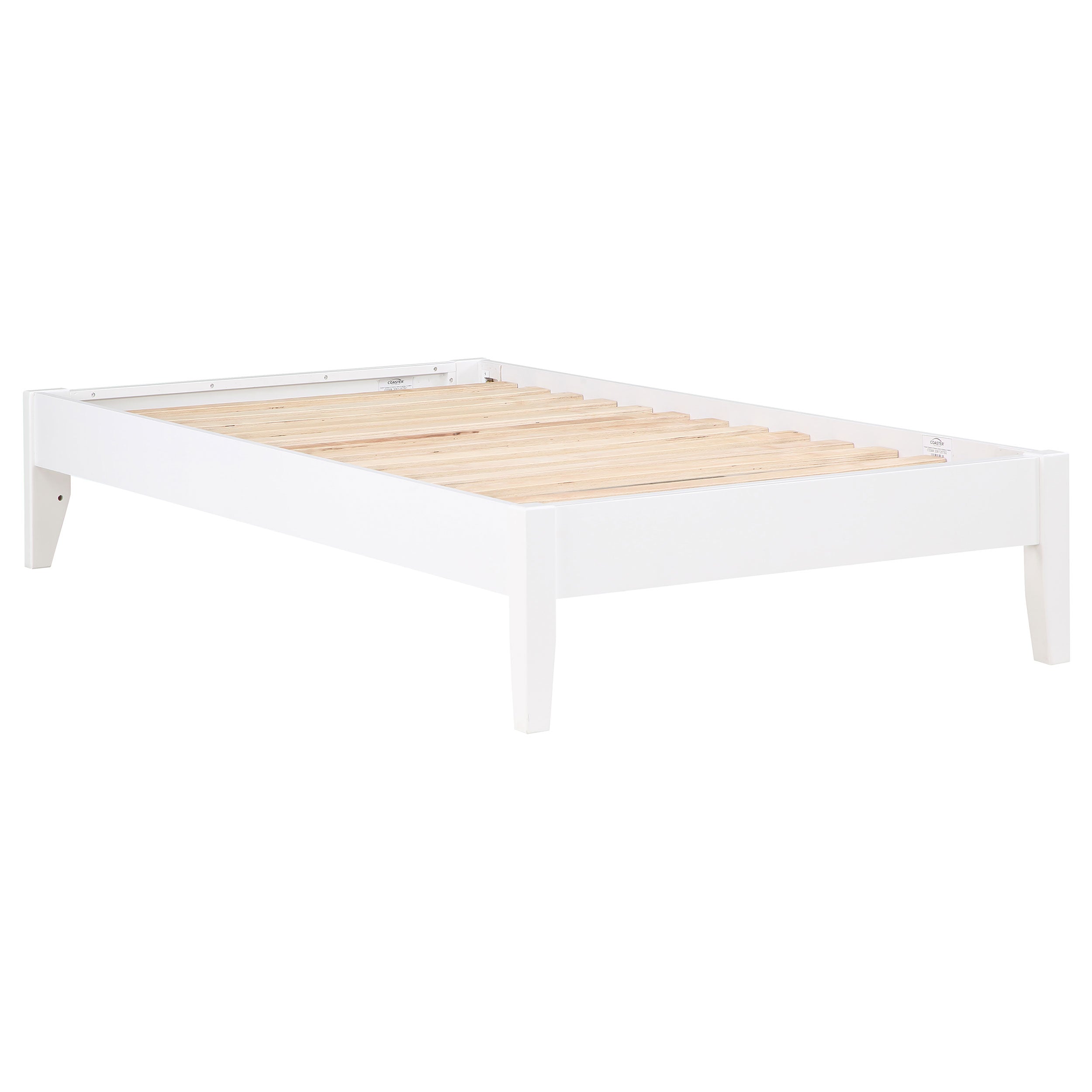 Hounslow Transitional Style & Modest Aesthetic Bed Full White Platform