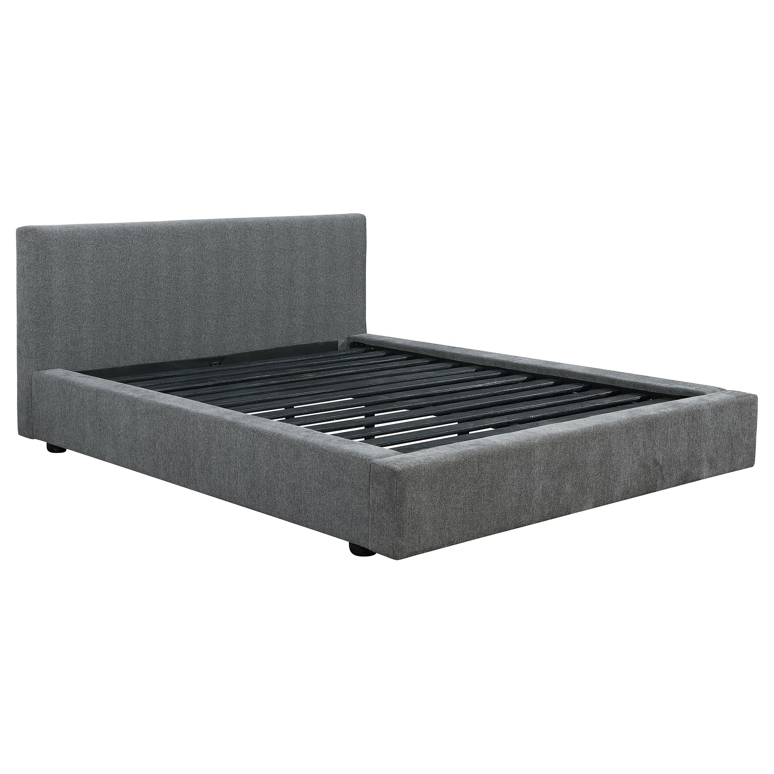 Gregory Upholstered Platform Bed Graphite Full