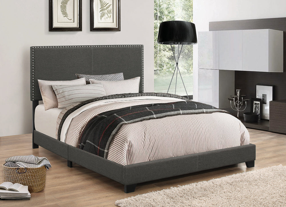 Boyd Modern Style with Smooth Edges Upholstered Bed