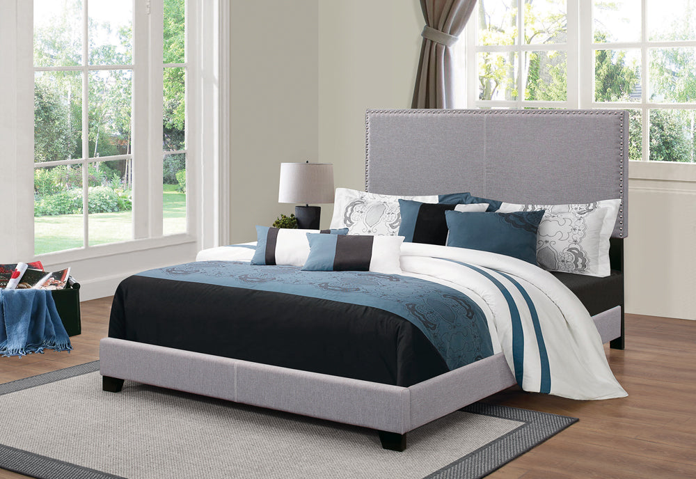 Boyd Modern Style with Smooth Edges Upholstered Bed