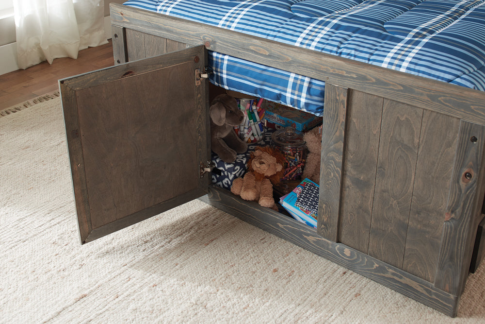 Wrangle Rustic Look Hill Twin Storage Bed