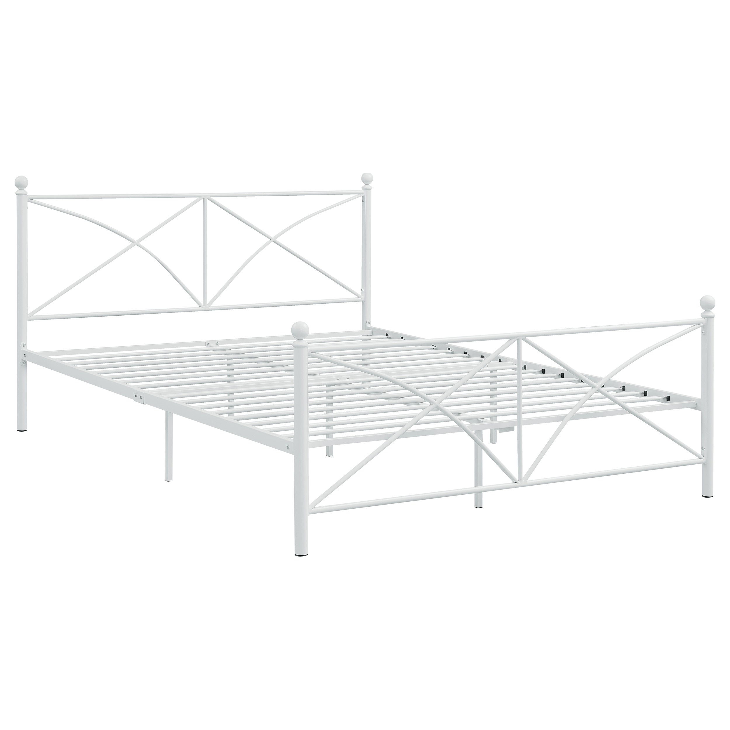 Hart Chic & Sophisticated Style Platform Bed Queen White