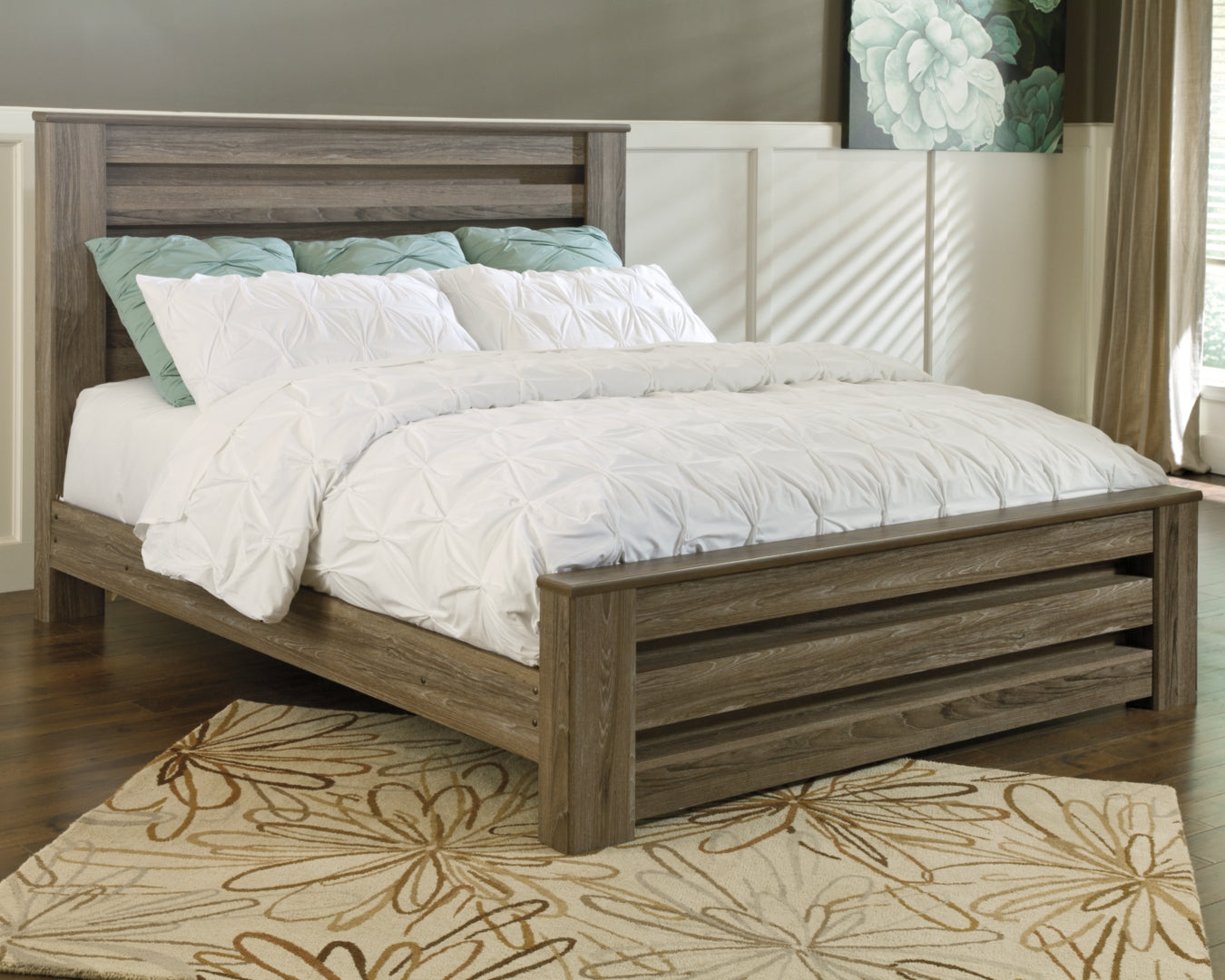 Zelen Contemporary Panel Bed