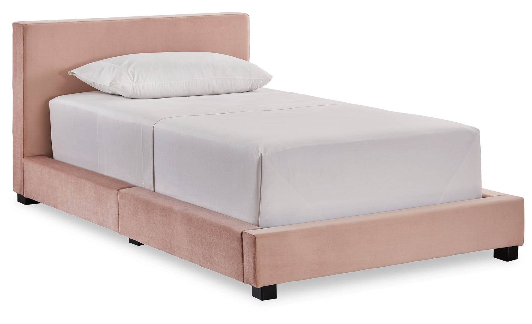 Chesani Plush Look Contemporary Upholstered Bed