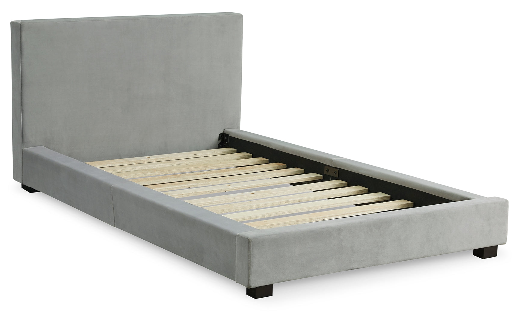 Chesani Plush Look Contemporary Upholstered Bed