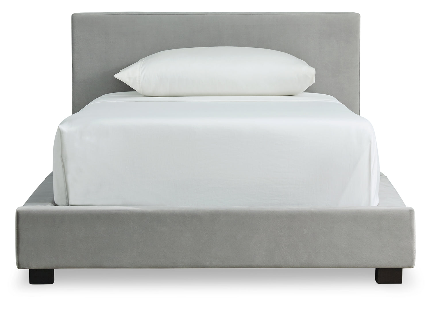 Chesani Plush Look Contemporary Upholstered Bed