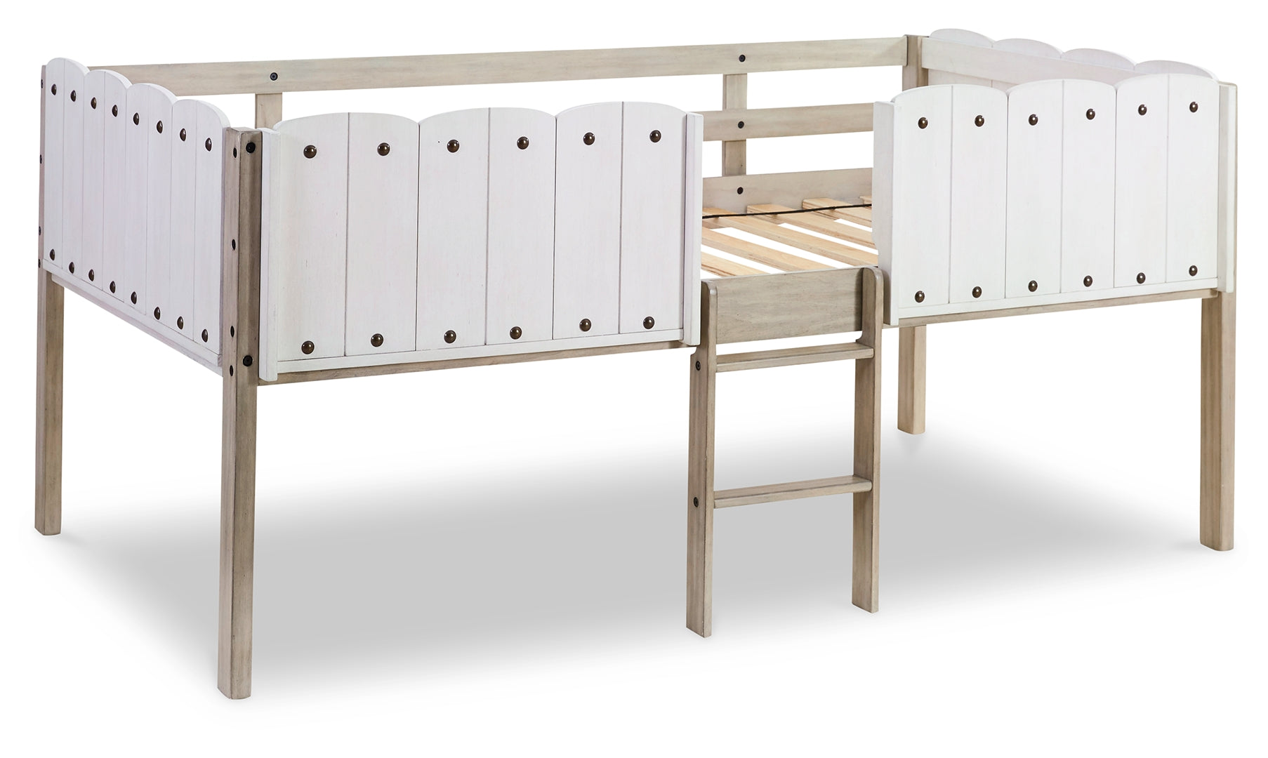 Wrenalyn Modern Twin Loft Contemporary Bed With Frame