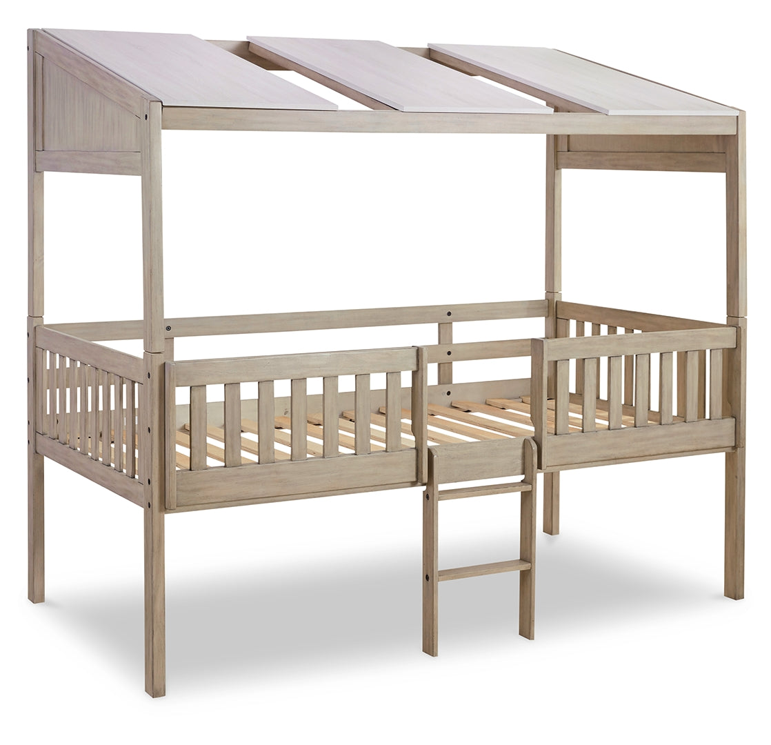 Wrenalyn Modern Twin Loft Contemporary Bed Without Frame