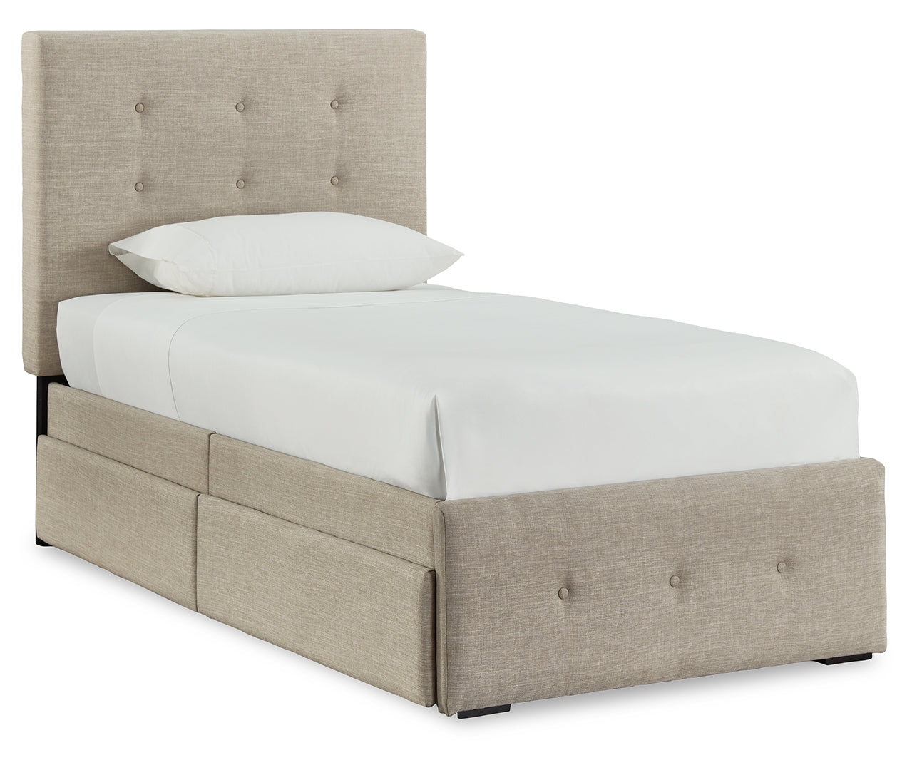 Gladdinson Upholstery & Foam-Cushioned Panels Bed Twin With Storage