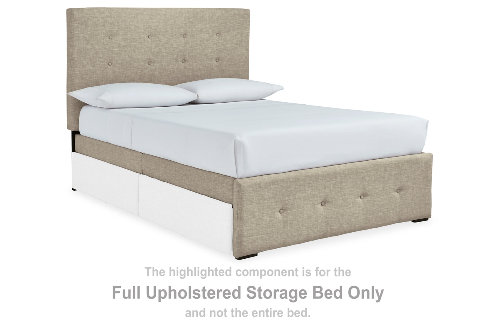 Gladdinson Upholstery & Foam-Cushioned Panels Bed Full Without Storage