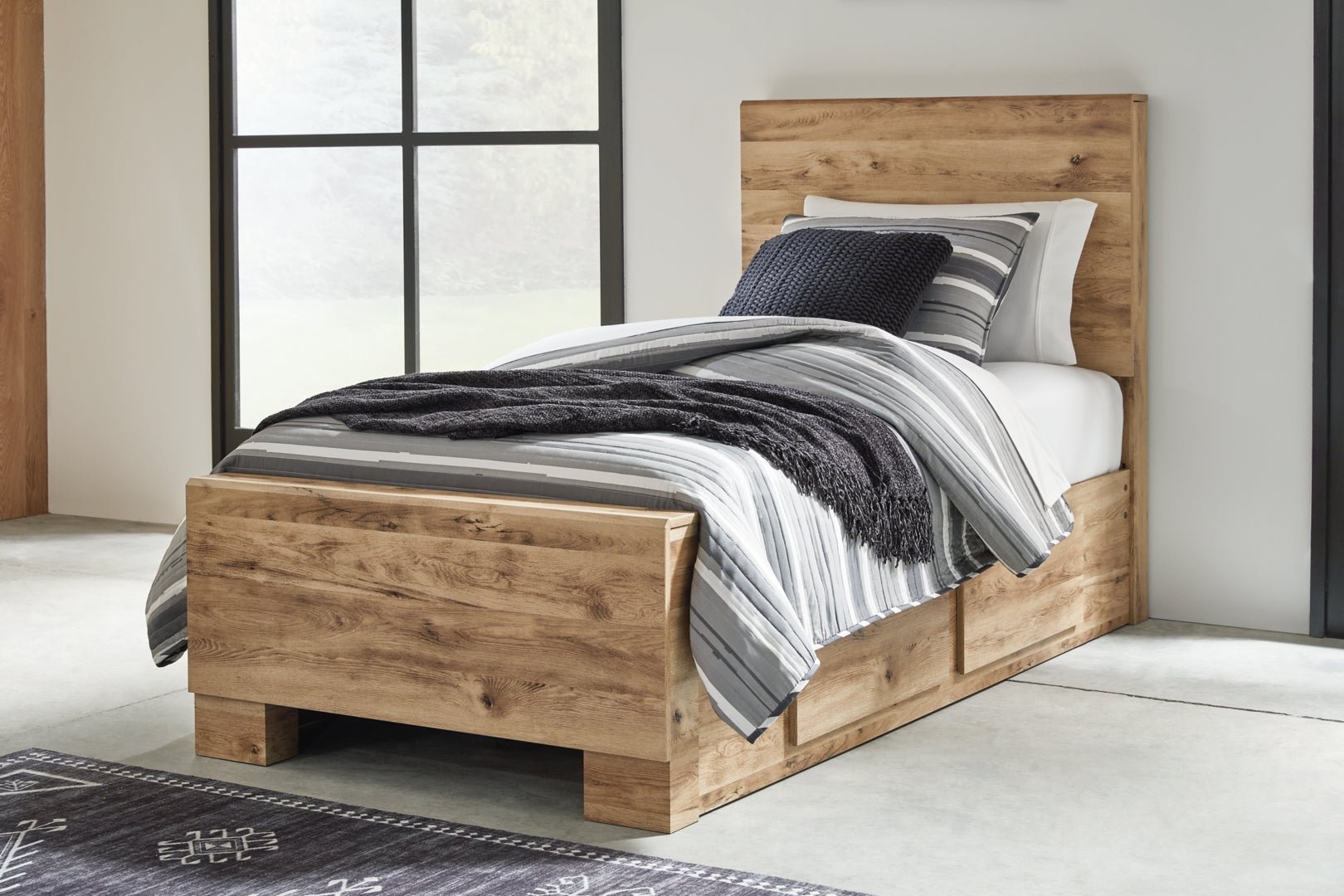 Hyanna Simple & Streamlined Design Panel Bed