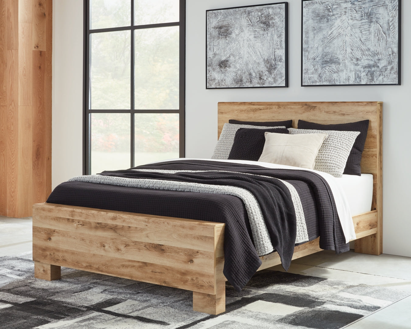 Hyanna Simple & Streamlined Design Panel Bed