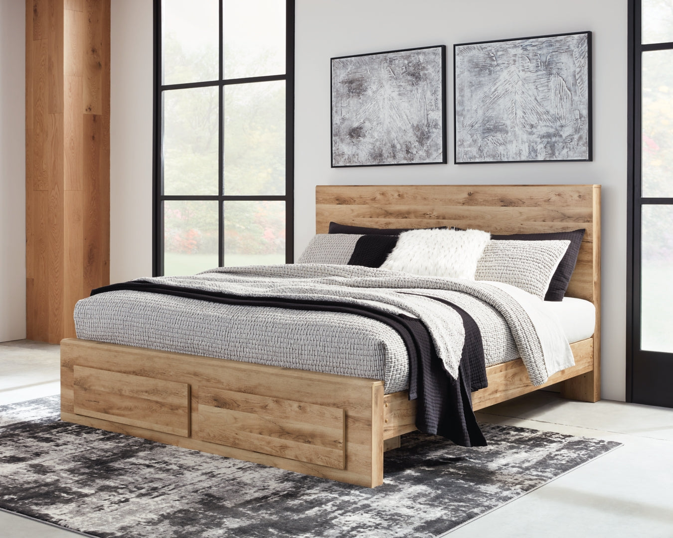 Hyanna Simple & Streamlined Design Panel Bed