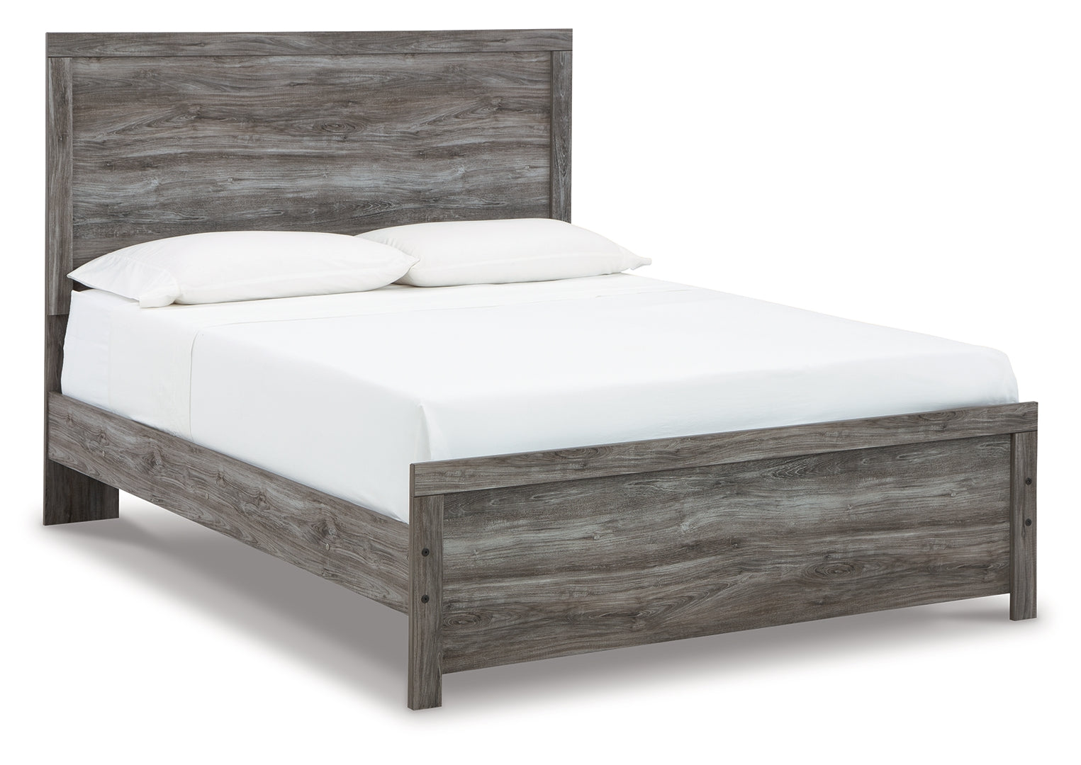 Bronyan Neutral Tones & Textured Look Panel Bed Queen