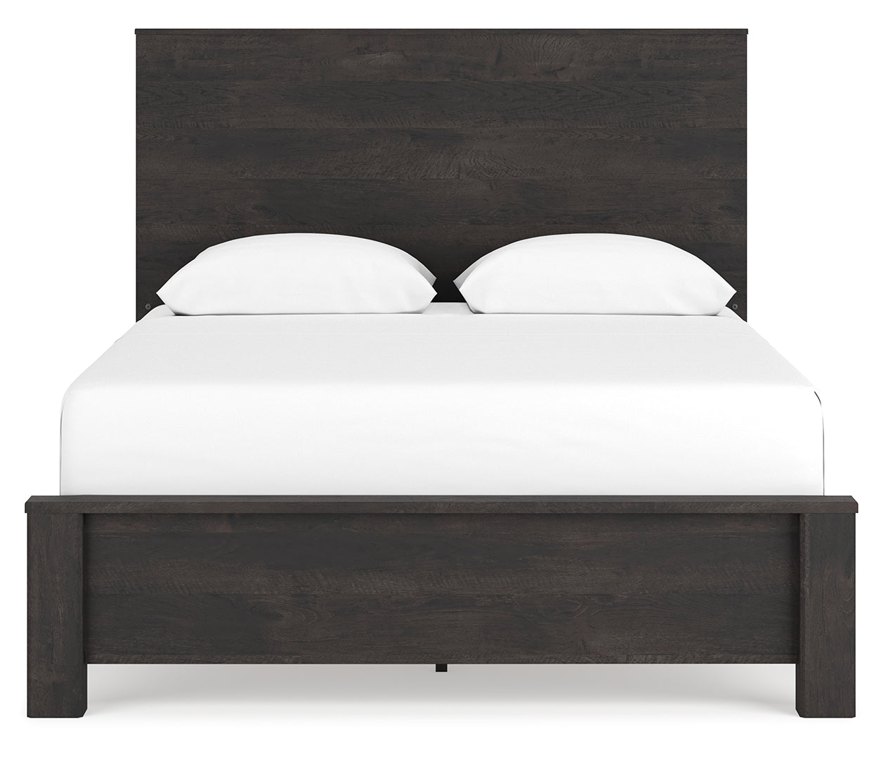 Toretto Panel Bookcase Bed With Rustic Charcoal Finish