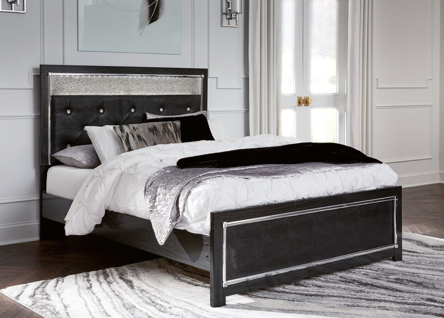 Kaydell Luxurious Look Hollywood-Chic Style Bed