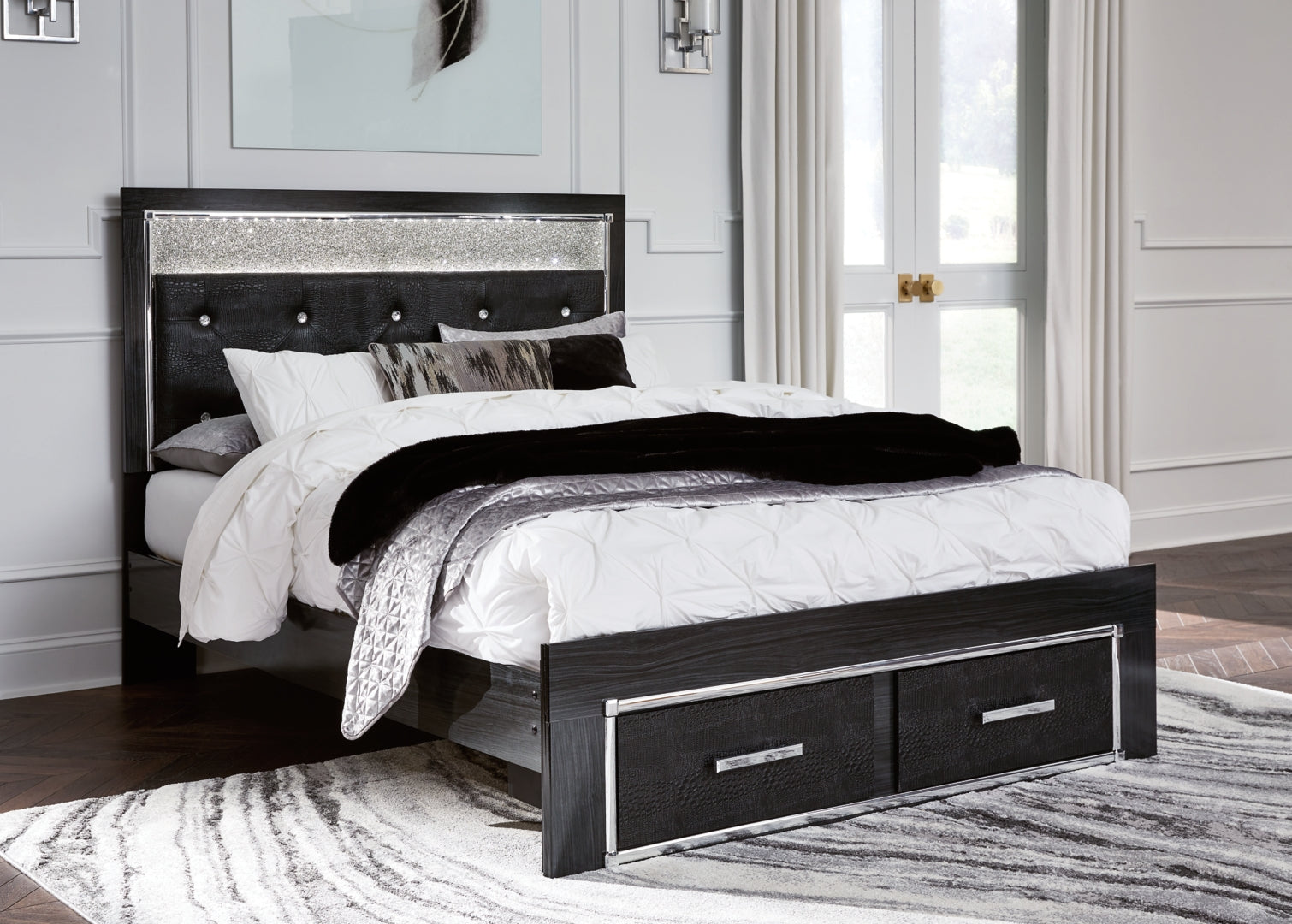 Kaydell Luxurious Look Hollywood-Chic Style Bed