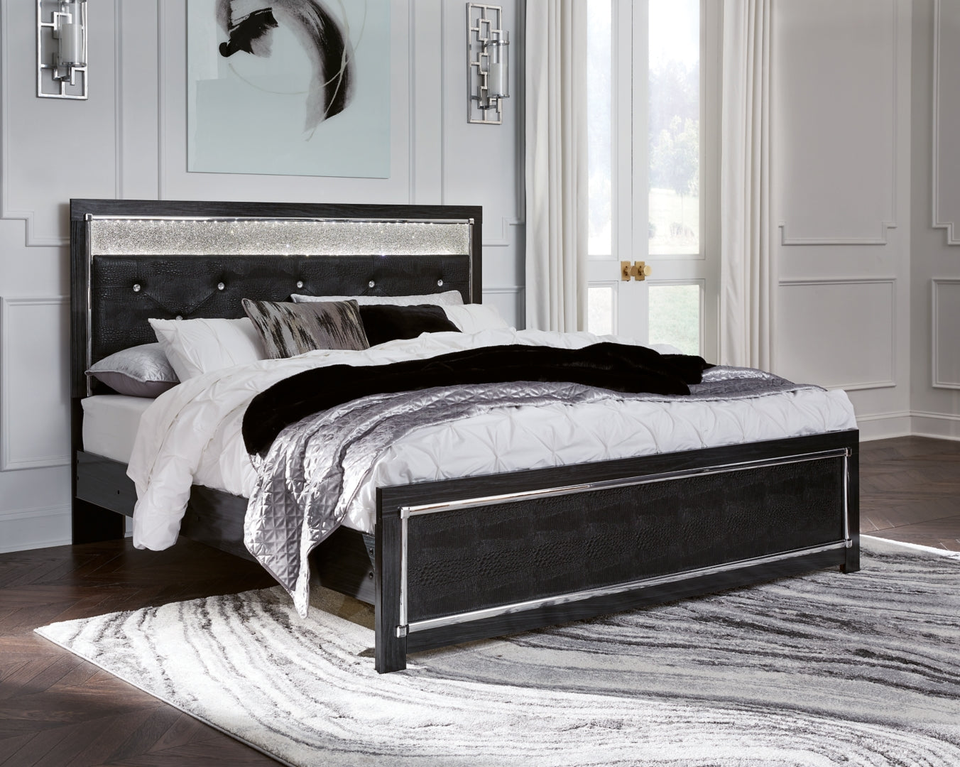 Kaydell Luxurious Look Hollywood-Chic Style Bed