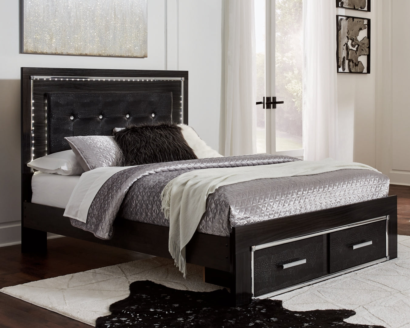 Kaydell Luxurious Look Hollywood-Chic Style Bed