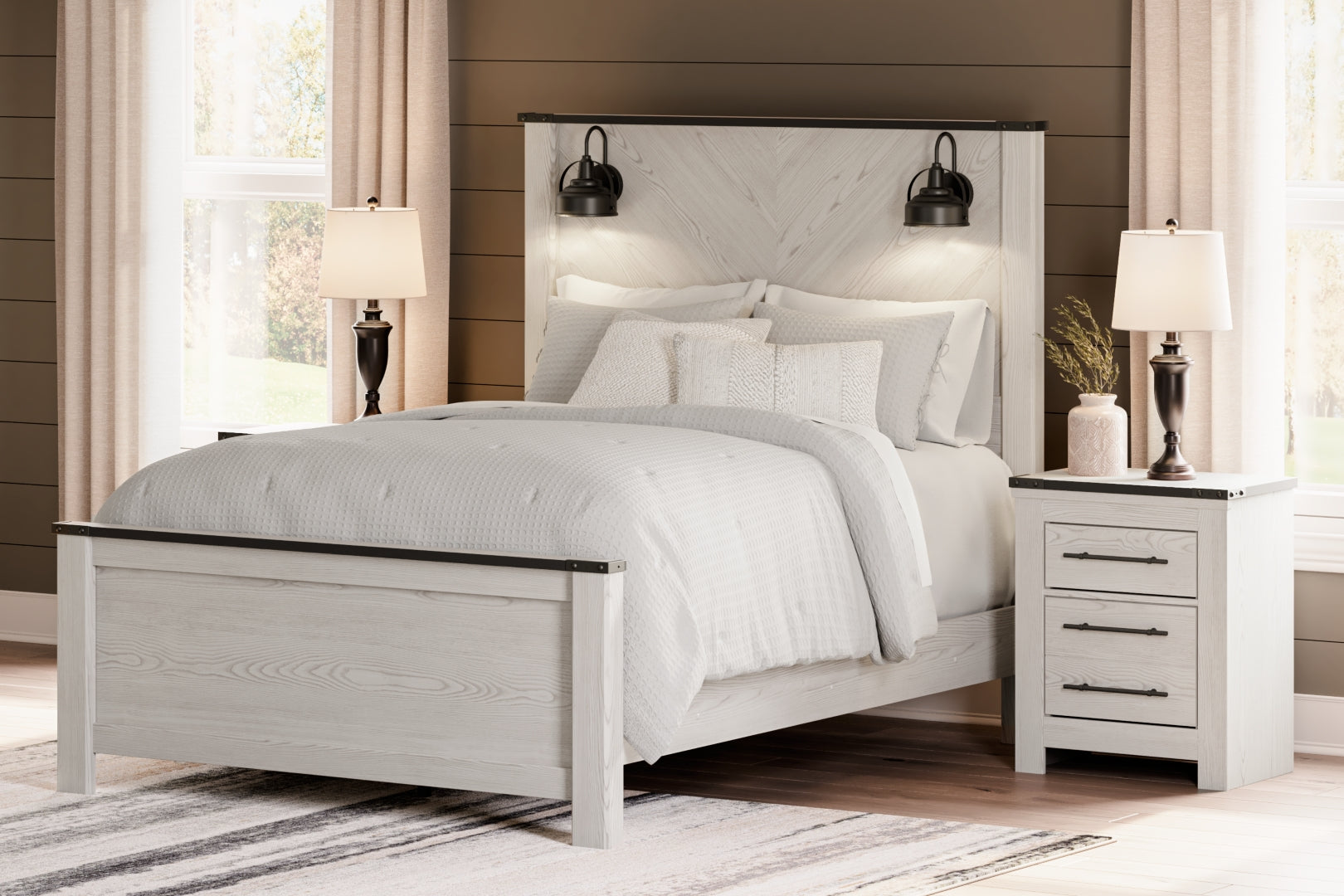 Schoenberg Chic Approach Contemporary Style Panel Bed