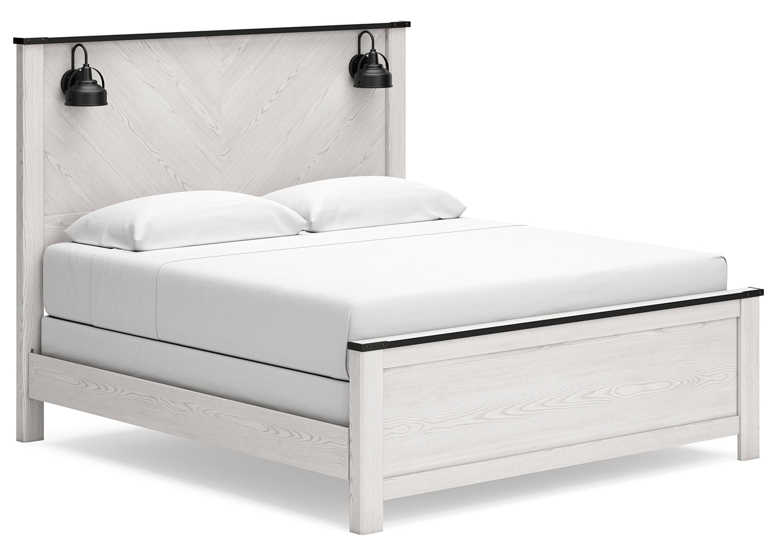 Schoenberg Chic Approach Contemporary Style Panel Bed King