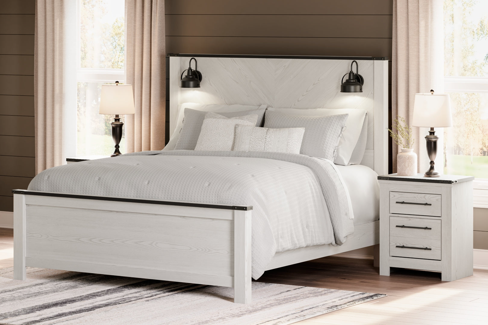 Schoenberg Chic Approach Contemporary Style Panel Bed