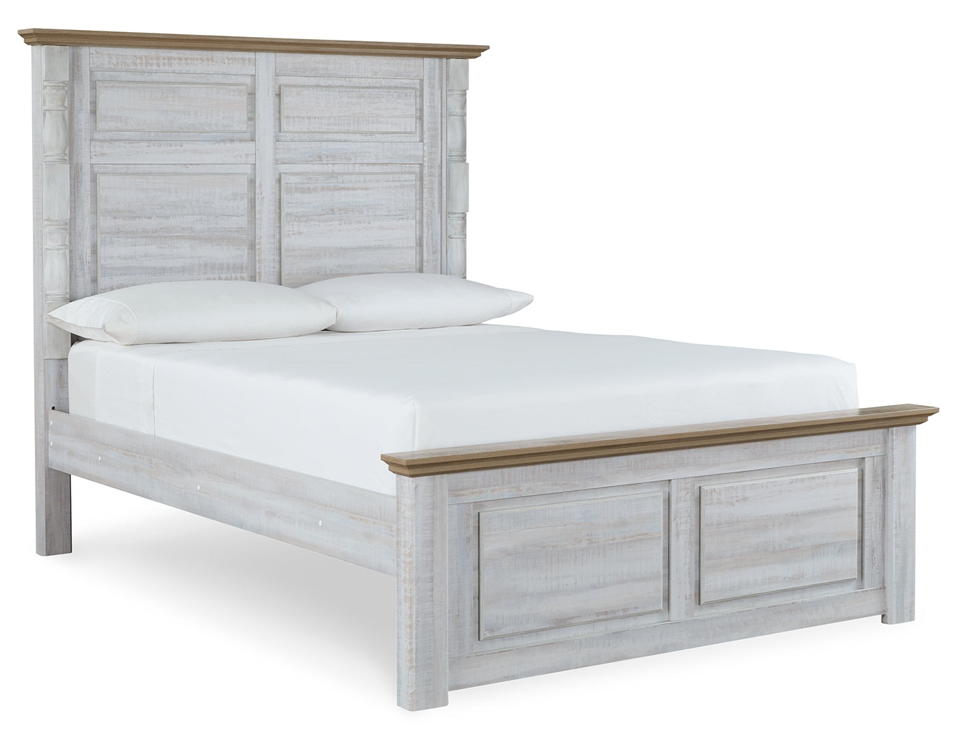 Haven Bay Two-Tone Style Panel Bed Queen Without Storage