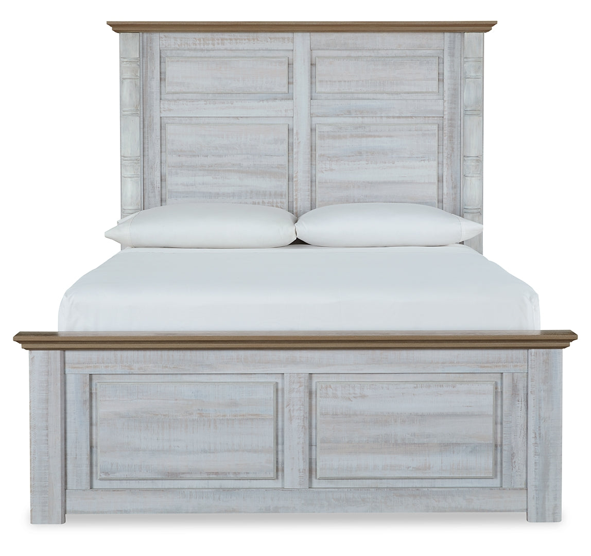 Haven Bay Two-Tone Style Panel Bed