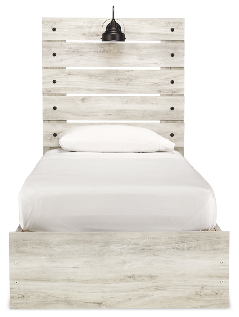 Cambeck King, Queen Panel Bed With Drawers, Color Whitewash