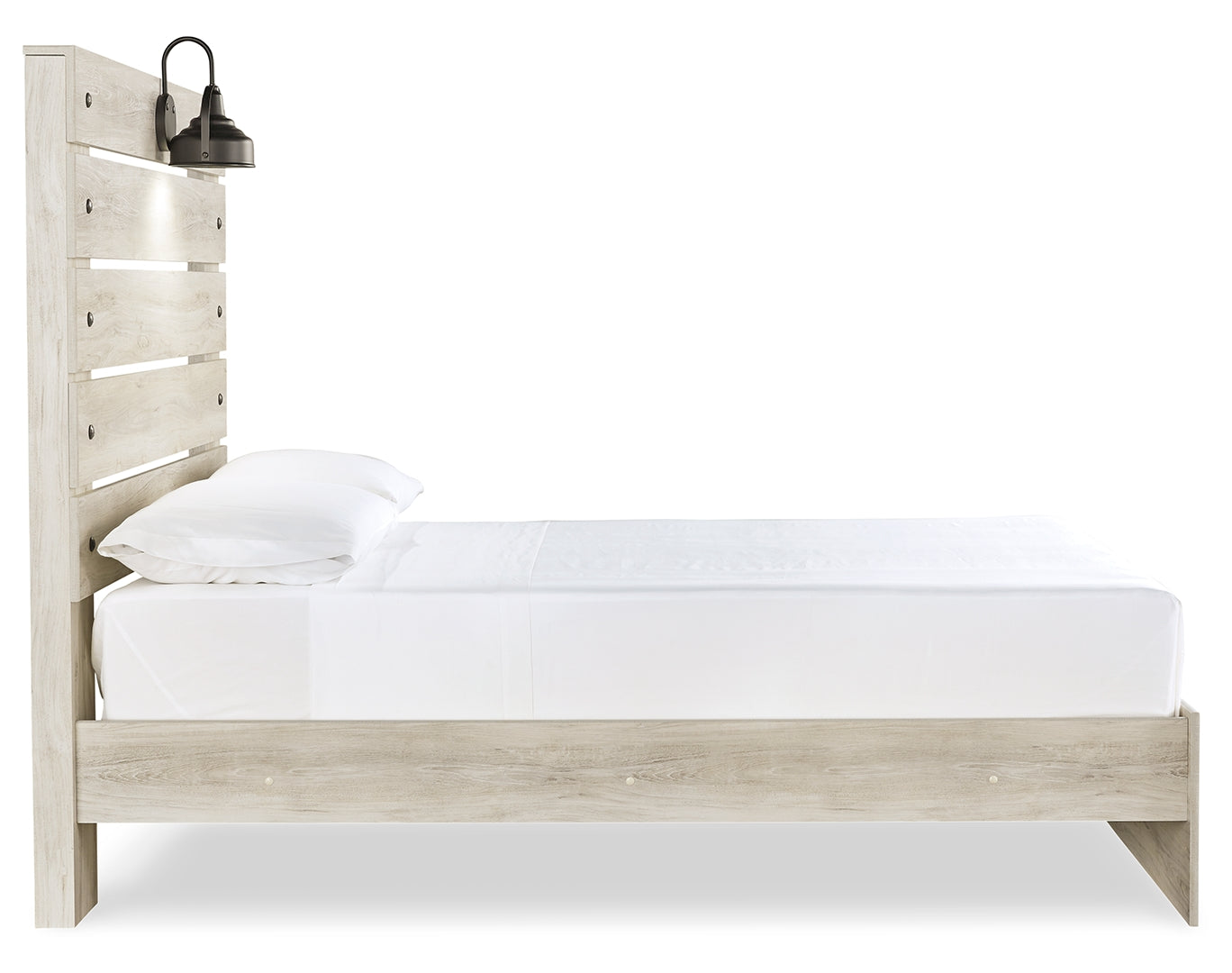 Cambeck King, Queen Panel Bed With Drawers, Color Whitewash