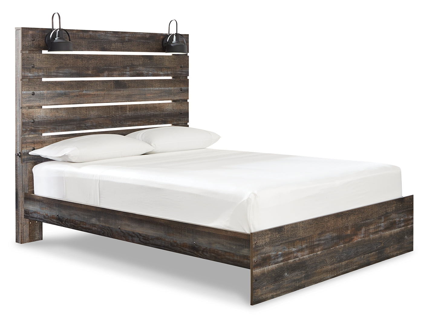 Drystan Rustic & Industrial Styles Panel Bed Queen Without Storage