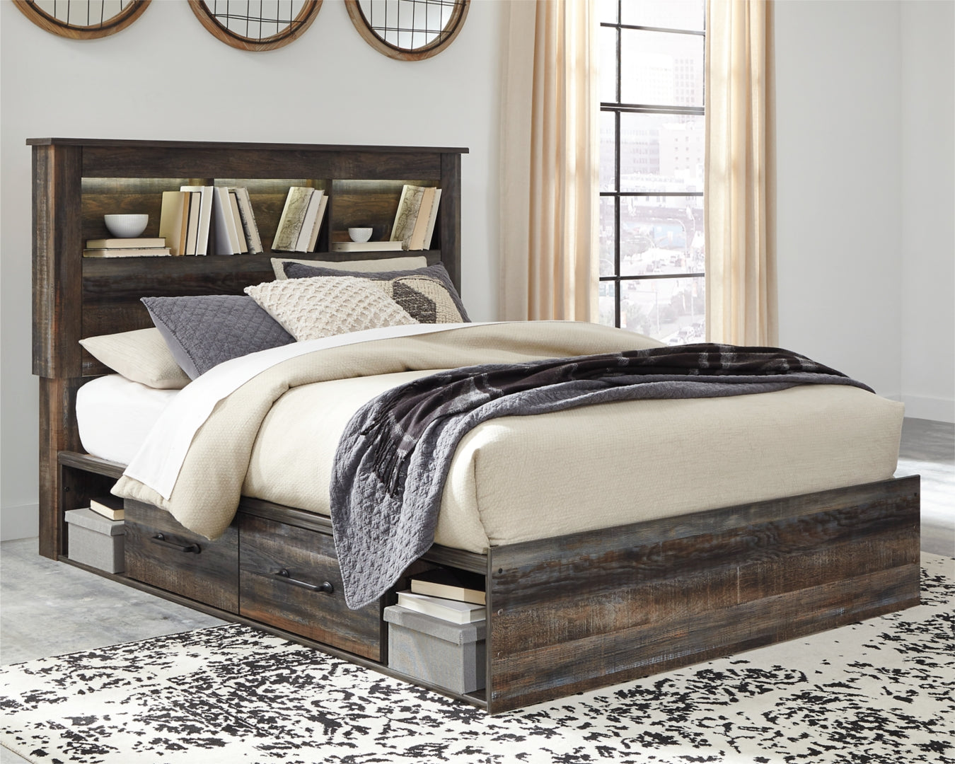 Ashley Drystan Panel Bed,Color-Multi