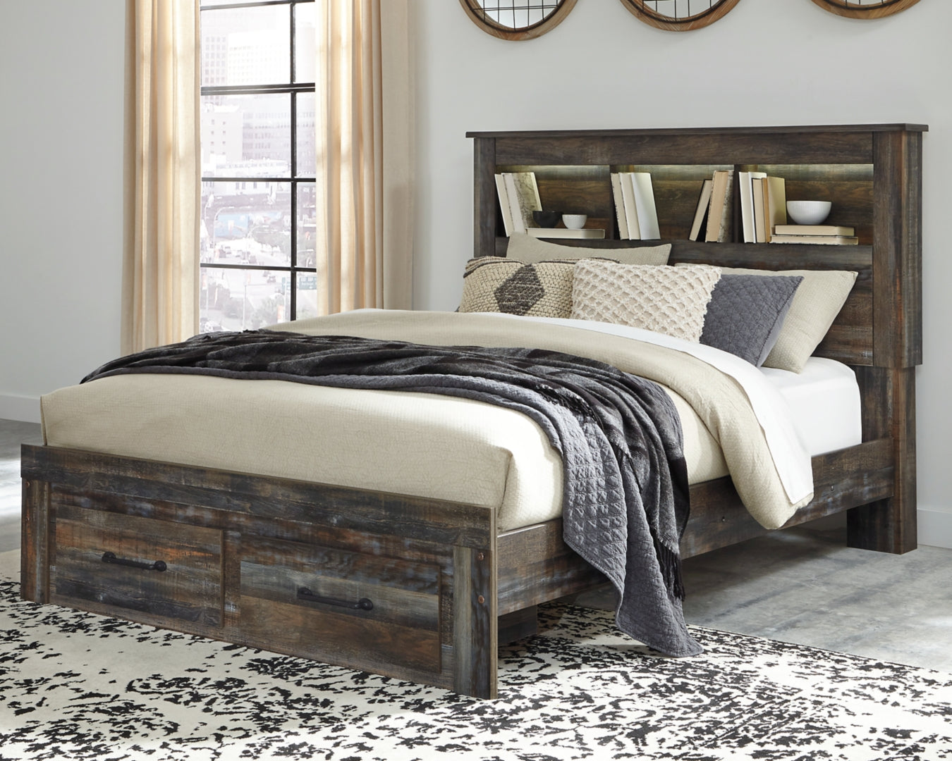 Ashley Drystan Panel Bed,Color-Multi