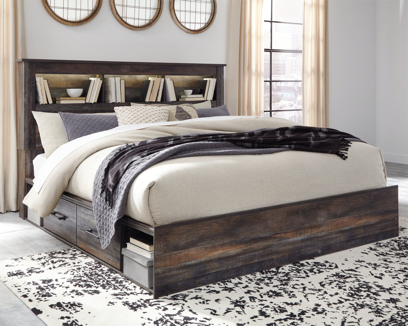 Ashley Drystan Panel Bed,Color-Multi