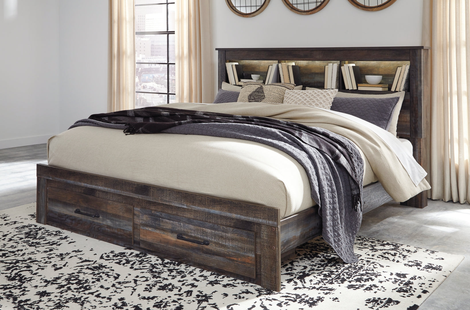 Ashley Drystan Panel Bed,Color-Multi