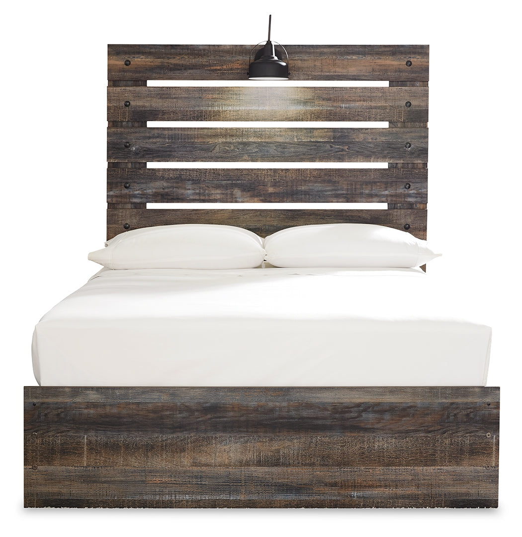 Drystan Rustic & Industrial Styles Panel Bed