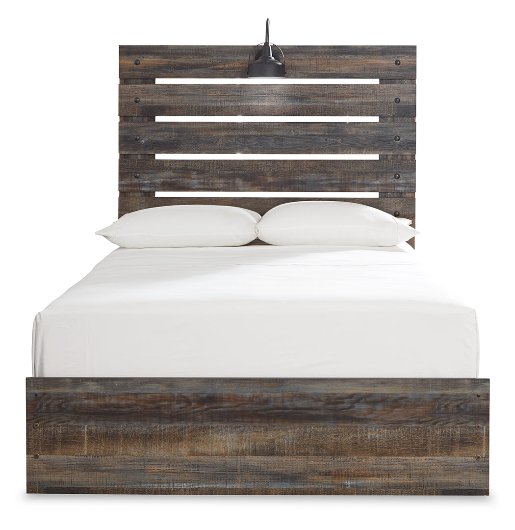 Drystan Rustic & Industrial Styles Panel Bed